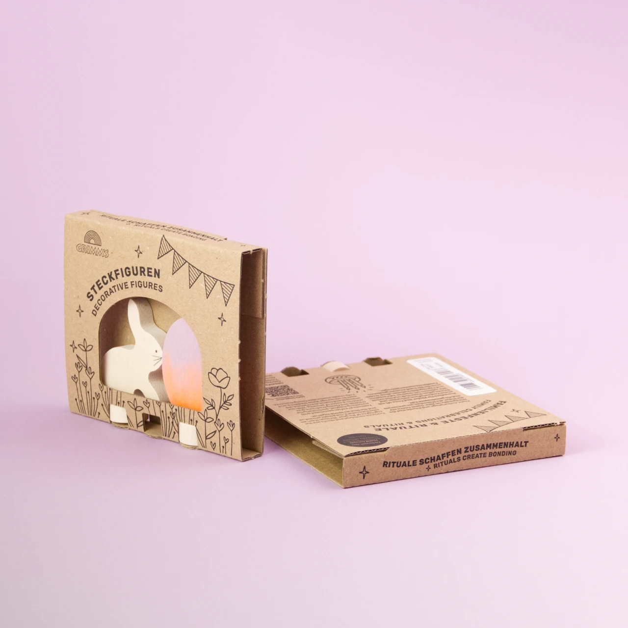 Grimms Steckfiguren Osterset BATIK orange – Bild 5