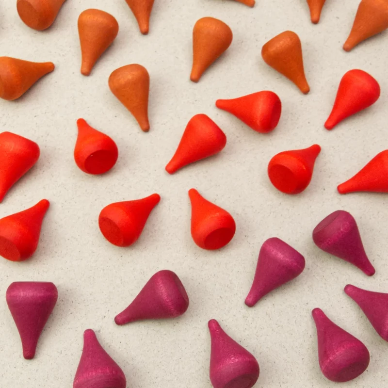 Grapat Mandala Fire - 36 rote Elemente