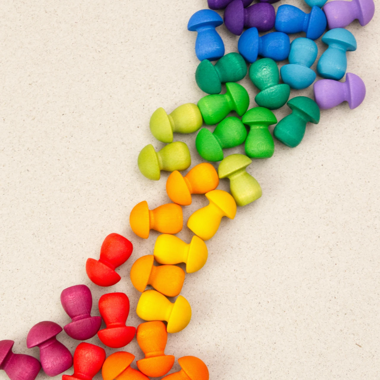 Mandala Rainbow Mushrooms Grapat - 36 Elemente – Bild 4