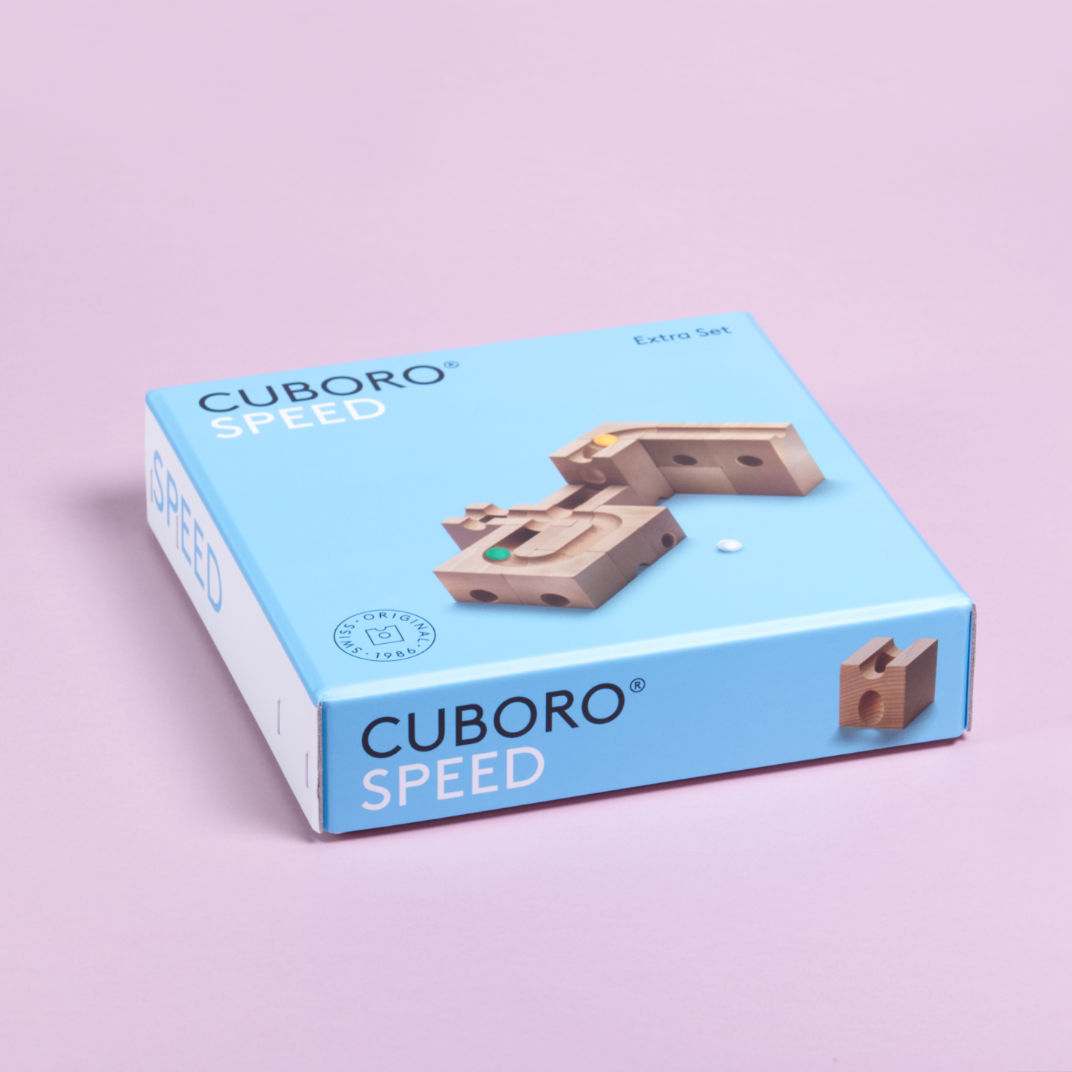 Verpackung des Speed Sets von Cuboro