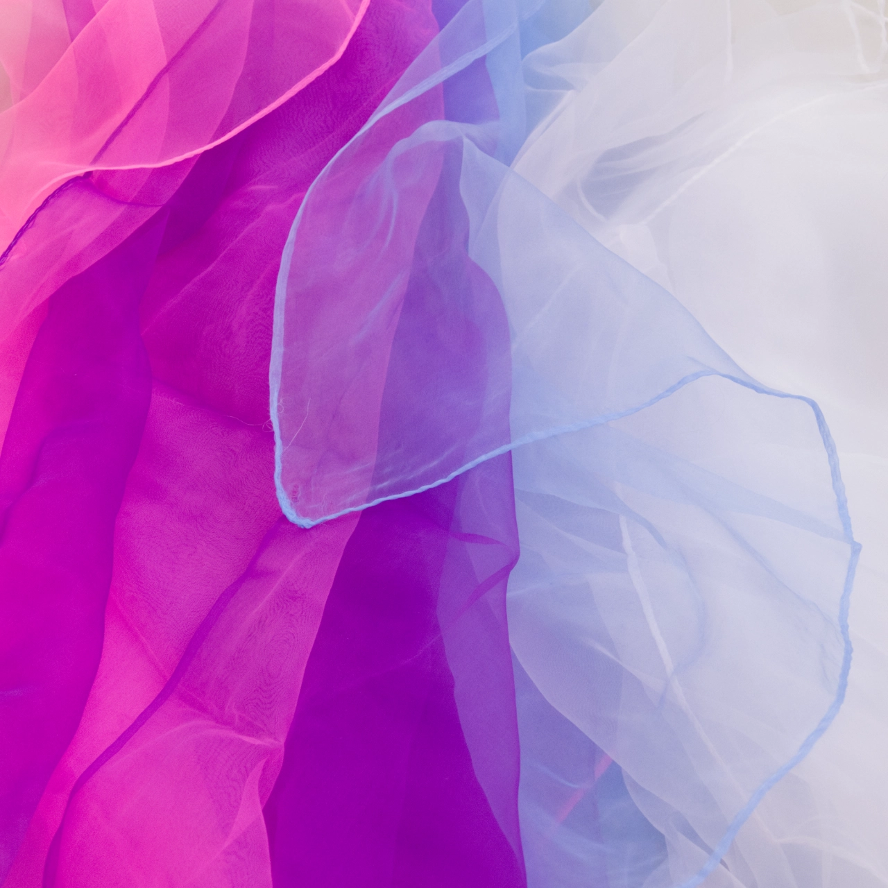 Bunte Chiffontücher, groß 10 Stück – Bild 4