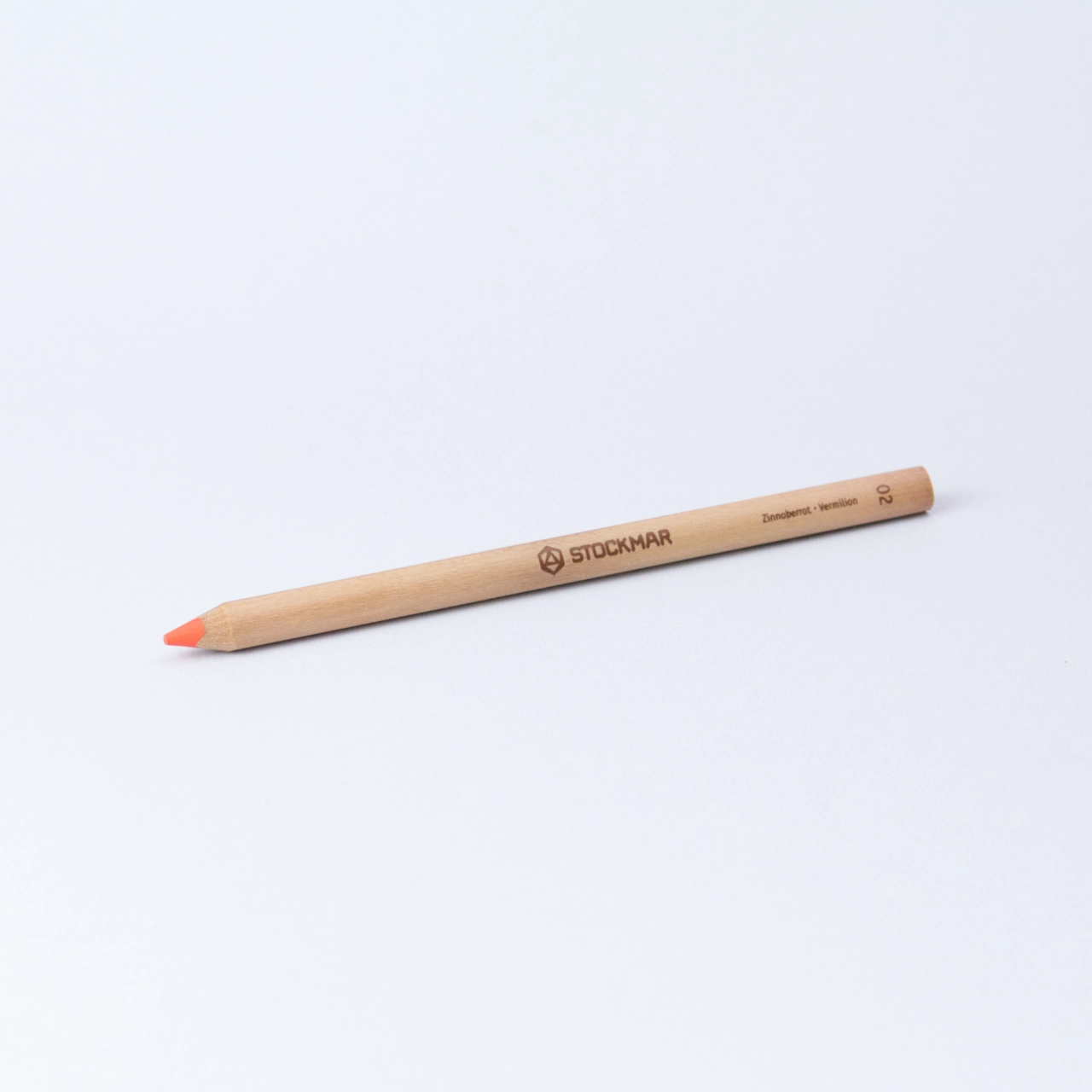 Buntstift 02 Zinnoberrot dreieckig, Stockmar – Bild 2