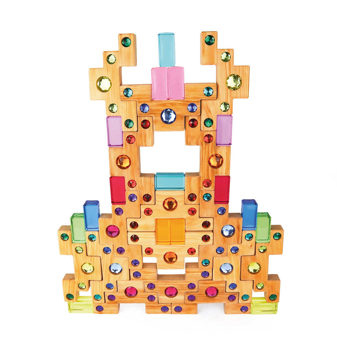 Bauspiel Farbtreppen mit Lichtbauquadern, groß – Bild 2