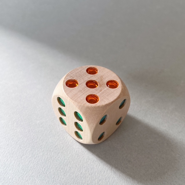 SINA Augenwürfel midi mit bunten Glitzersteinen