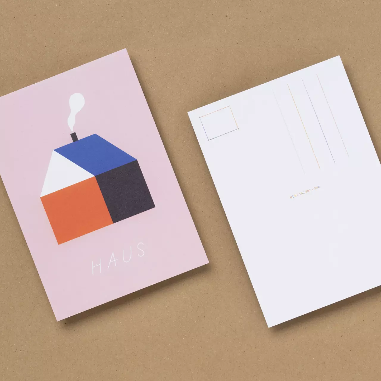 Postkarte Motiv Haus, Illustration Susann Stefanizen – Bild 3